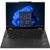 Lenovo Notebook Lenovo ThinkPad X13 2-in-1 Gen 5 Intel Core Ultra 7 155U Ibrido (2 in 1) 33,8 cm (13.3") Touch screen WUXGA 16 GB LPDDR5x-SDRAM 512 SSD Wi-Fi 6E (802.11ax) Windows 11 Pro Italiano Nero [21LW001KIX]