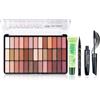 Joyeee Kit per Trucco Completo, Cosmetico Valigetta per Beginners con Tavolozza di Ombretti Mascara Eyeliner Olio per Labbra, Sorpresa Regalo Tavolozza di Trucchi per donne l'uso quotidiano e viaggio