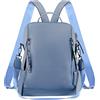 HAWEE Donna Zaino in Morbida Pelle Moda Borse a Zainetto Antifurto Zaini con Tracolla Elegante Borsa Tracolla Piccolo Daypack per Viaggi Lavoro Shopping Scuola Vita Quotidiana, Blu