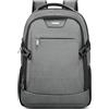 DEEVORCA Moda Zaino Antifurto Uomo per 15.6 Pollici PC Portatile con Caricatore USB Zaino Lavoro Scuola Viaggio Ufficio Vacanza Resistente All'acqua Uomo Università Backpack Grigio