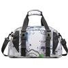 RTMYOR Piccola borsa da palestra da donna, mini borsa da yoga, danza, borsone per la notte, borsa da nuoto per fitness, borse per il fine settimana, Nero e bianco, S, Dimensioni a mano