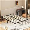 DEWINNER Rete matrimonio 160x190cm, Alto 35cm con 9 piedi，2x14 Doghe di legno，Ortopedica, Struttura portante in Ferro Rinforzata, Base da Incasso per Tutti i Letti e Materassi