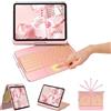 KBCASE Tastiera per iPad 10 Generazione /A16 11 Generation (11/10.9 pollici, 2025/2022),Rotazione 360 Cover con Bluetooth Tastiera Touchpad per iPad 10/11Gen con 7 Colori Illuminato,Italiano QWERTY