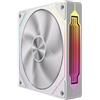 Jungle Leopard Prism4 Infinite Mirror Series ARGB PWM Computer PC Fan 120mm (White Reverse Flow, Prism4RS)