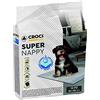 Croci Super Nappy - Tappetini Igienici per Cani 60X60 cm 10 Pezzi - Traverse Cani e Animali Domestici, per Pipi Cane e Gatto Ultra Assorbenti Usa e Getta, Antistrappo e Antiodore