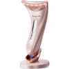 Tianyueweilai Massaggiatore Viso Antirughe Lifting Elettrico: Dispositivo di Bellezza con 3 Modi LED - Massaggio EMS per Face Lifting -Terapia Della Luce Gua Sha Massaggiatore Facciale del Collo Rassodante oro rosa