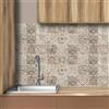 AREDE 32 Pz Adesivi per Piastrelle Bagno e Cucina 10 x 10 cm Autoadesivo Decorazione Adesivo murale in PVC Impermeabile Adesivi Parete mattonelle mosaico stile / T1015