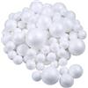 Pllieay - 100 palline di schiuma bianca in 5 misure per decorazioni artistiche fai da te, progetti scolastici e decorazioni pasquali