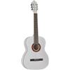 EKO GUITARS - CS-10 WHITE, Chitarra Classica Serie Studio Scala 4/4, Top in Tiglio, Fasce e Fondo in Tiglio Laminato, Manico e Tastiera in Betulla, Custodia Inclusa, Colore Bianco