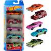 Hot Wheels, confezione da 5 veicoli, macchinine Hot Wheels in scala 1:64 con dettagli autentici, giocattolo per bambini, 3+ anni, 01806, Modelli Assortiti (anche diversi da quelli mostrati in foto)