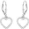 SOFIA MILANI - Orecchini da Donna in Argento 925 - Con Pietra Zircone - Orecchino Pendente a Cuore - E0463