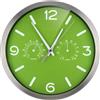Bresser Orologio da Parete, Verde, 250x250mm
