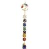 Anjiucc Tree of Life Handmade 7 Chakras Stones Healing Crystals Tree of Life Hanging Ornament for Home Decor