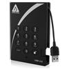 Apricorn Hard disk esterno Apricorn Aegis Padlock disco rigido 2 TB 5400 Giri/min USB tipo A 3.2 Gen 1 (3.1 1) Nero [A25-3PL256-2000]