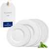 Villeroy & Boch - Manufacture Servizio Di Piatti 6 Pezzi Bianco, Lavabile in Lavastoviglie, Adatto per Microonde, Piatti Moderni, Set Piatti, Piatti Ceramica,Set Di Stoviglie, Porcellana Premium