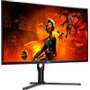 AOC Gaming U32G3X - Monitor UHD da 32 pollici, 144 Hz, FreeSync Pre., G-Sync comp., HDR400 (3840x2160, 1ms GtG, HDMI 2.1, DisplayPort) nero-rosso