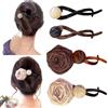 Uoocg 4 fermagli a coda di pesce tulipano ginkgo forcina oro strass grande metallo con fringe fermaglio per capelli perla strass accessori per capelli per donne ragazze (colore -1)