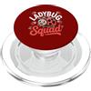 Ladybug Squad Team Ladybugs Coccinella con cuori Bug lover coccinella adulto bambini uomini donne PopSockets PopGrip per MagSafe