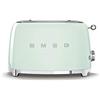 Smeg, Tostapane 2x2 TSF01PGEU, 2 Scomparti per 2 fette, 6 Livelli Doratura, Funzione Riscaldamento, Scongelamento e Bagel, Espulsione Automatica Pane, Cassetto Raccoglibriciole, 950W, Verde Pastello