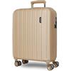 MOVOM Wood Trolley cabina Beige 40x55x20 cms Rigida ABS Chiusura TSA 38L 2,9Kgs 4 doppie ruote Bagaglio a mano
