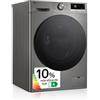 LG F4WR7010AGS - Lavatrice intelligente, 10 kg, AI Direct Drive, 1400 giri/min, carico frontale, TurboWash 360 °, nominale A, serie 700, inox grafite