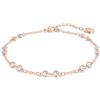 Swarovski Strand Remix Collezione, Taglio Round, Bianco, Placcato color oro rosa