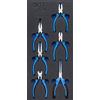BGS 4024 | Modulo per carrelli portautensili 1/3: serie di minipinze di precisione | 6 pz.