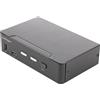 StarTech.com KVM Switch HDMI a 2 porte - Monitor singolo 4K 60Hz Ultra HD HDR 2.0 per PC con USB 3.0 Hub (5Gbps) e 4x HID, Audio Commutazione tasti rapidi Conforme allo standard TAA [SV231HU34K6]