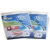 Tico Italia Etichette adesive bianche in bustina, 118x70mm, 2 etichette per foglio, adesivo permanente, scrivibili a mano, 10 fogli