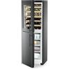 LIEBHERR SWNbsd 529i Peak NoFrost Frigorifero combinato composto da cantinetta vino e congelatore, GARANZIA 10 ANNI INCLUSA* originale LIEBHERR, cantinetta-congelatore NoFrost, acciaio nero, 185,5 x 60 cm, Nuova classe D