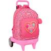 safta FEELING Zaino grande con ruote, Compact Evoluzione, rimovibile, ideale per bambini di diverse età, comodo e versatile, qualità e resistenza, 33 x 22 x 45 cm, multicolore, M, Casual