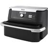 Ninja Friggitrice ad aria FlexDrawer da 10,4 L AF500EU. Tipo di prodotto: Friggitrice ad aria calda, Capacità: 10,4 L, Temperatura (min): 40 °C. Tipo di costruzione: Doppia, Colore del prodotto: Nero, Acciaio inox, Tipo di controllo: Manopola. Potenza:...