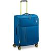 RONCATO MOVE Trolley Medio 64 cm| Morbido, Espandibile con zip, 4 ruote - Blu Laguna