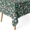 ECOMMERC3 Tovaglia antimacchia in cotone rettangolare 260x140 cm Olga Verde | Per il tavolo allungato, 55 % cotone e 45 % poliestere, protezione antimacchia su tutto il telo