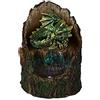 Nemesis Now Arboreal Hatchling Green Dragon in Tree Trunk Light Up Figurine, Rosso, 10,8 cm