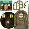 Tree Poetry Kit per giardino delle fate, porta delle fate e finestre per alberi, decorazione per casa delle fate, decorazione per giardino delle fate