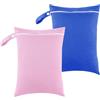 Generisch Sacca Impermeabile, 2 Pezzi Borsa Impermeabile Riutilizzabile Wet Bag per Nuoto Viaggi e Uso Domestico Vestiti Bagnati Porta Pannolini