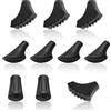 CJMUQHEHH 10 pezzi Gommini per Bastoncini Nordic Walking Gommini per Stampelle di Ricambio per Bastoncini da Trekking Puntale Universale per Bastone con Diametro 11 mm Ideale per Asfalto, Trekking e Escursioni