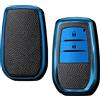 KUNIO Custodia per chiave adatta per Toyota Yaris Cross Yaris Hybrid Rav4 Aygo GR 2020 2021 2022 2023 protezione chiave TPU cover portachiavi