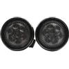 TOTMOX Indicatori di direzione, indicatori di direzione a LED per griglia anteriore, 2 pezzi, lenti fumé, luci di parcheggio anteriori a LED ambrate, compatibili con Jeep Wrangler JK JKU 2007-2017