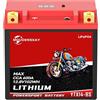 MOUDENSKAY Batteria al Litio per Moto 12V Batteria al Litio Powersports con BMS e indicatore 8Ah 600CCA YTX14-BS LiFePO4 batteria di avviamento per moto,ATV,UTV,veicoli d'acqua, ecc