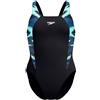 Speedo HyperBoom Splice Muscleback Costume da Bagno Intero per Donna, Bright Peach, 28