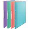 Esselte Espositore Organizer A4 con 60 tasche, Capacità 120 fogli, Utilizzabile a Casa e in Ufficio, Gamma Colour'Breeze, Motivo in Rilievo, 21 mm x 310 mm x 235 mm - Colori Assortiti