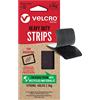 VELCRO Brand | Strisce Eco Heavy Duty | Strisce Autoadesive Extra Forti Perfette per Decorare la Stanza e l'Uso Domestico, in Ufficio, in Garage | Nero | 44mm x 76mm | Set di 2