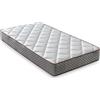LUXIABED Materasso 90x190 Viscoelastico Doppio Facce Differenziate. Comfort Fermezza Media MemorySens. Igienico e Traspirante. Singolo Colore Grigio. Elixir Altezza 14 cm