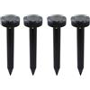 funfunfly 4x Repellente ultrasuoni per talpe,per Scaccia talpe,Dissuasori per,per Anti, per,solare per -black
