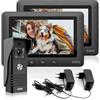 EURA White VDP-45A3 Alpha Videocitofono 4 Fili Nero Due Monitor a Colori 7
