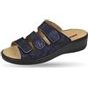Weeger Donna Pantofole - Blu Metallico, 40