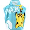 Pokémon Asciugamano con Cappuccio per Ragazzi, Telo da Spiaggia Pikachu, Telo da Bagno, Asciugamano Poncho per Bambino (Blu, Medio)