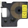 BROVACS 1 confezione di nastro adesivo nero su giallo compatibile con DYMO D1 40918 9 mm 3/8 OPA2118